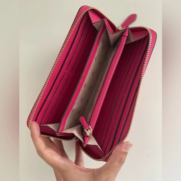 SOLD AUTHENTIC!!💎👜 Kate Spade Zip Around Wallet in Pink - Picture 3 of 12